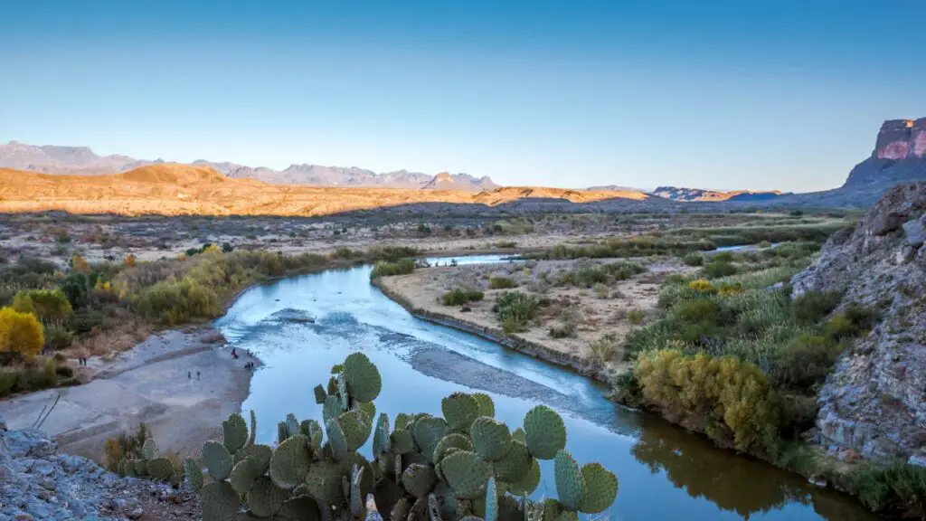 Boquillas hot springs Big bend national park for camping, Texas
